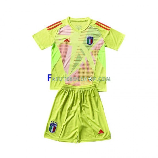 Camisa Goleiro 1 Itália Euro 2024 manga curta ,infantil