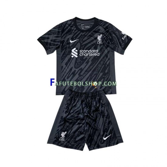 Camisa Goleiro 1 Liverpool 2024-2025 manga curta ,infantil