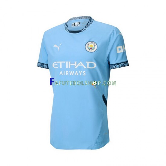 Camisa 1 Manchester City 2024-2025 manga curta ,Masculino