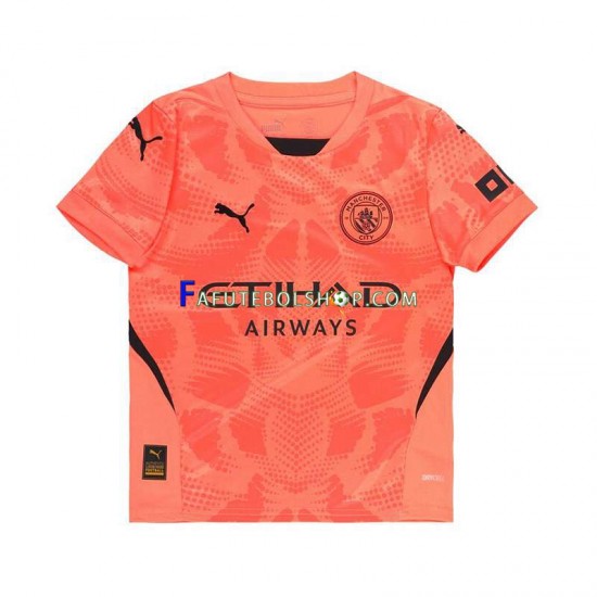 Camisa Goleiro 2 Manchester City 2024-2025 manga curta ,Masculino