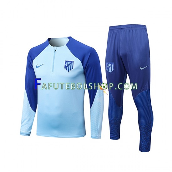 Atlético de Madrid Azul Conjunto Agasalho Treino 2022-2023 SKU002