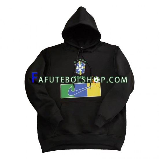 Brasil Preto Camisola Hoodie 2022-2023 ,Masculino