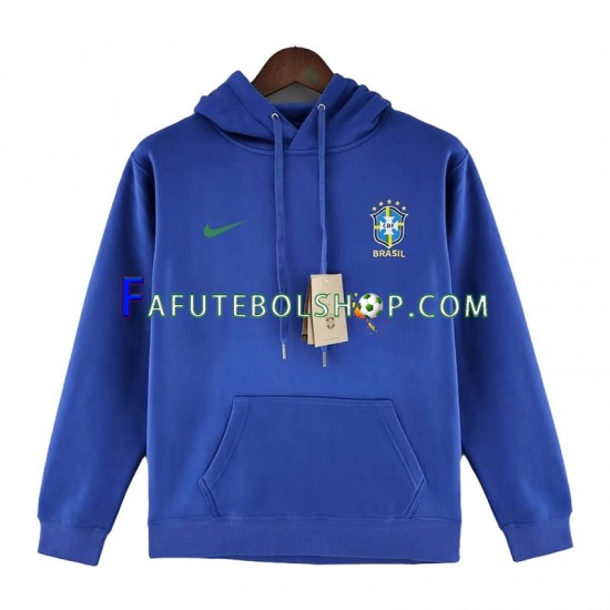 Brasil Azul Camisola Hoodie 2022-2023 ,Masculino