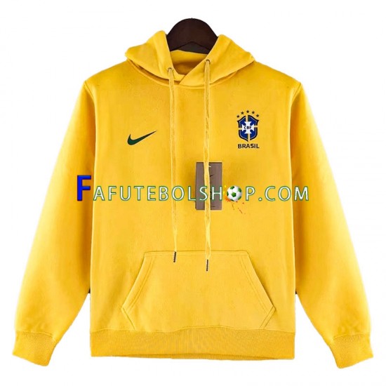 Brasil Amarelo Camisola Hoodie 2022-2023 ,Masculino