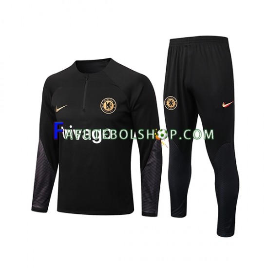 Chelsea Preto Conjunto Agasalho Treino 2022-2023