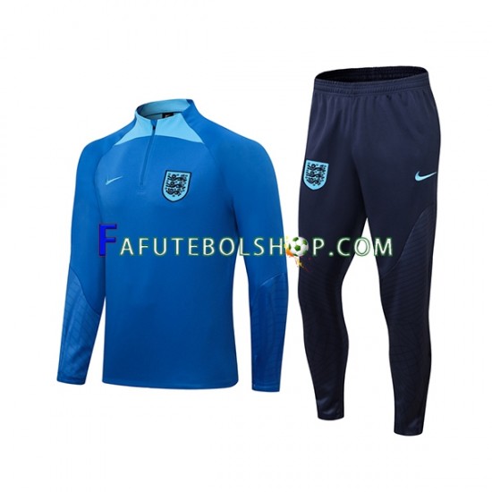 Inglaterra Azul Conjunto Agasalho Treino 2022-2023