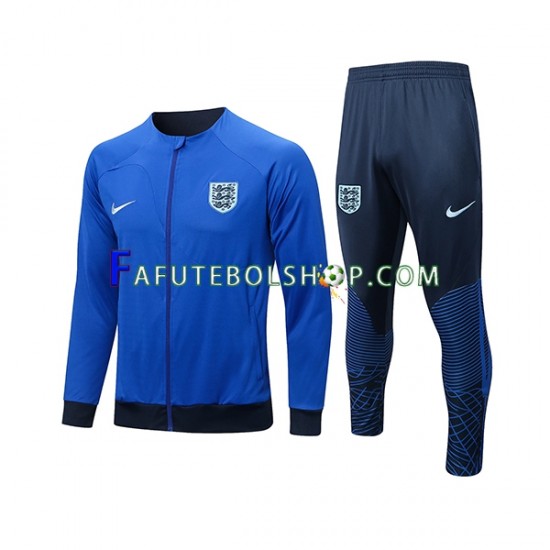 Inglaterra Azul Conjunto Agasalho De Treino - Jaqueta 2022-2023