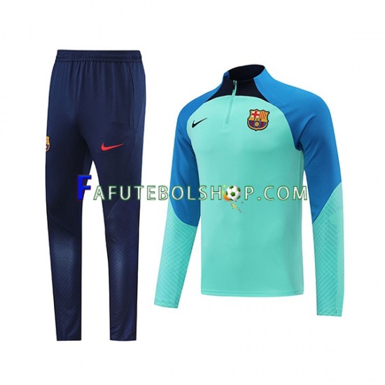 FC Barcelona Verde Conjunto Agasalho Treino 2022-2023