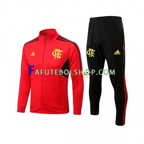 CR Flamengo Vermelho Conjunto Agasalho De Treino - Jaqueta 2022-2023