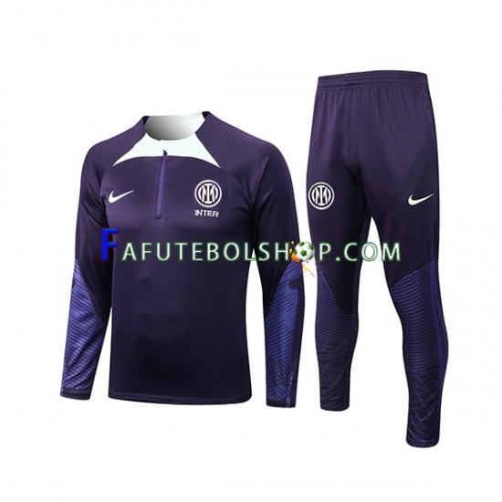 Internazionale Roxo Conjunto Agasalho Treino 2022-2023