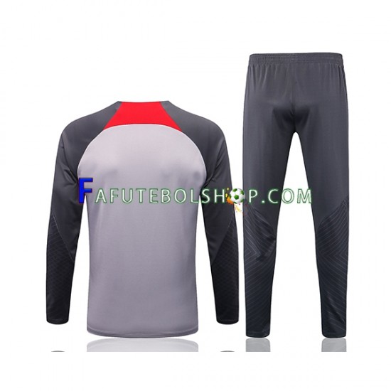 Liverpool Cinza Conjunto Agasalho Treino 2022-2023 SKU002