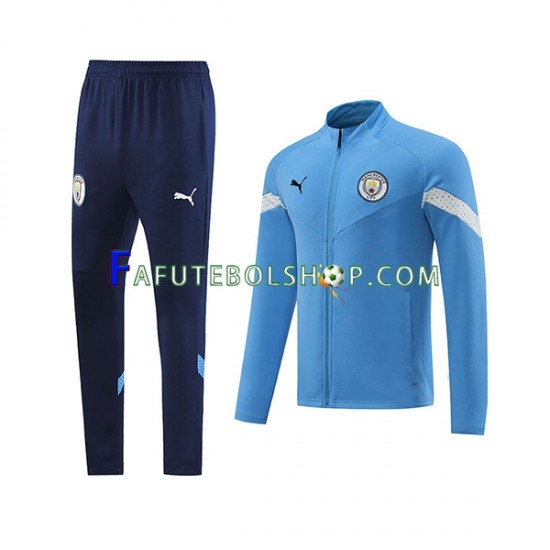 Manchester City Azul Conjunto Agasalho De Treino - Jaqueta 2022-2023