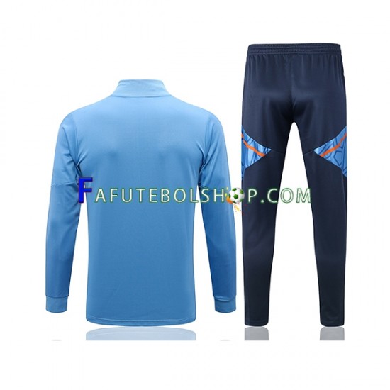 Manchester United Azul Conjunto Agasalho De Treino - Jaqueta 2022-2023