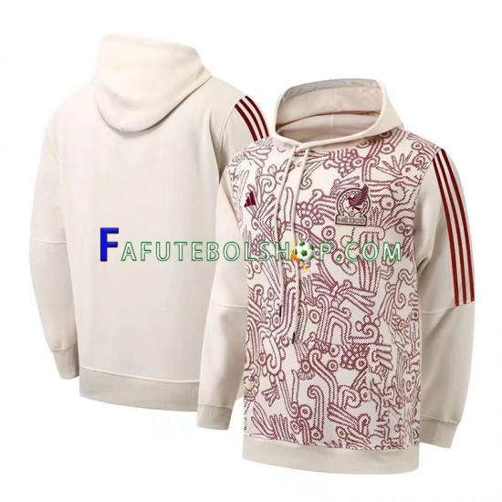 México Vermelho White Camisola Hoodie 2022-2023 ,Masculino