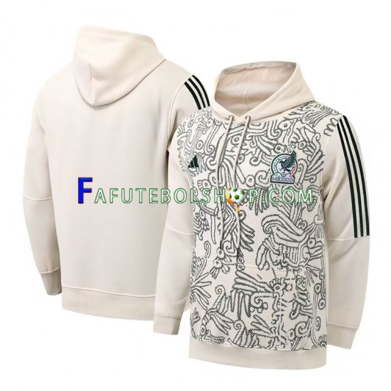 México Branco Verde Camisola Hoodie 2022-2023 ,Masculino