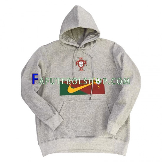 Portugal Cinza Camisola Hoodie 2022-2023 ,Masculino