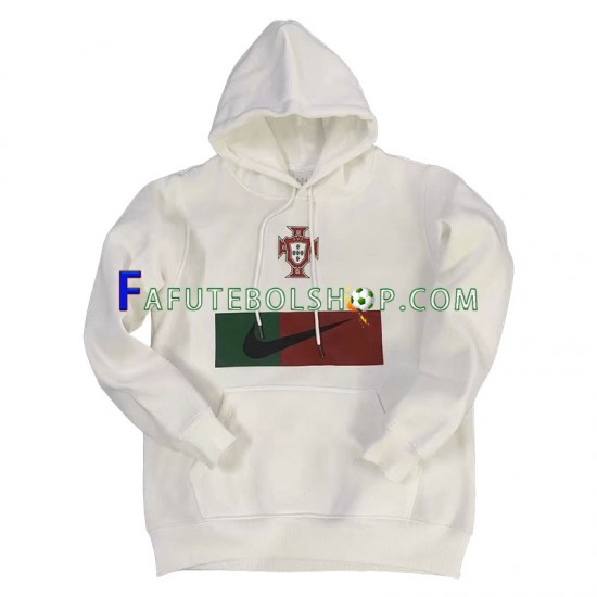 Portugal Branco Camisola Hoodie 2022-2023 ,Masculino