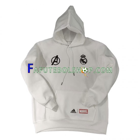 Real Madrid Branco Camisola Hoodie 2022-2023 ,Masculino