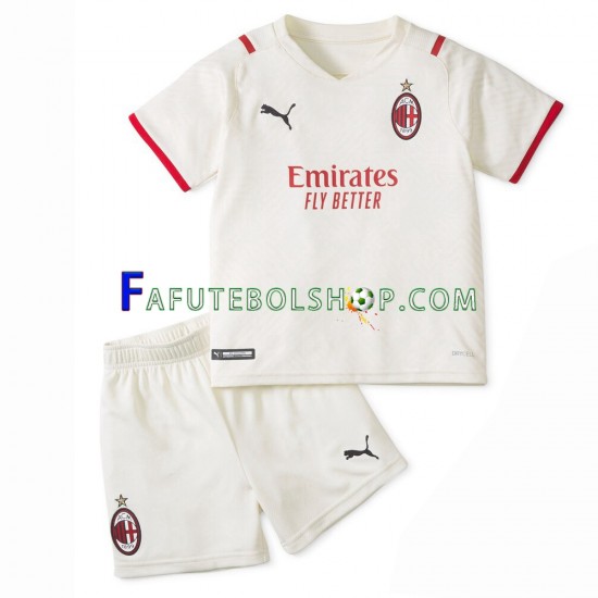 Camisa 2 AC Milan 2021-2022 manga curta ,infantil