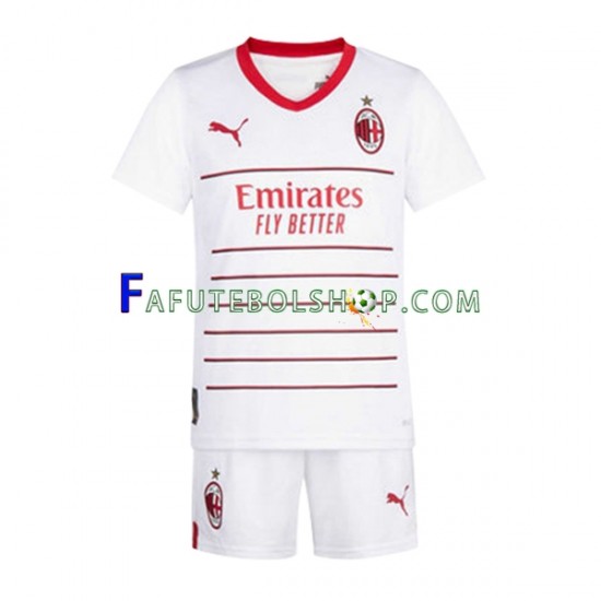 Camisa 2 AC Milan 2022-2023 manga curta ,infantil