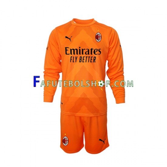 Camisa Goleiro 3 AC Milan 2022-2023 manga longa ,infantil