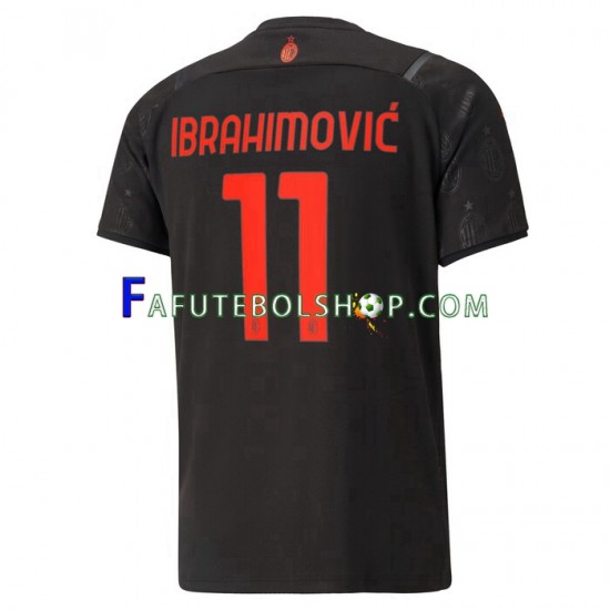 Camisa 3 AC Milan Ibrahimovic 11 2021-2022 manga curta ,Masculino