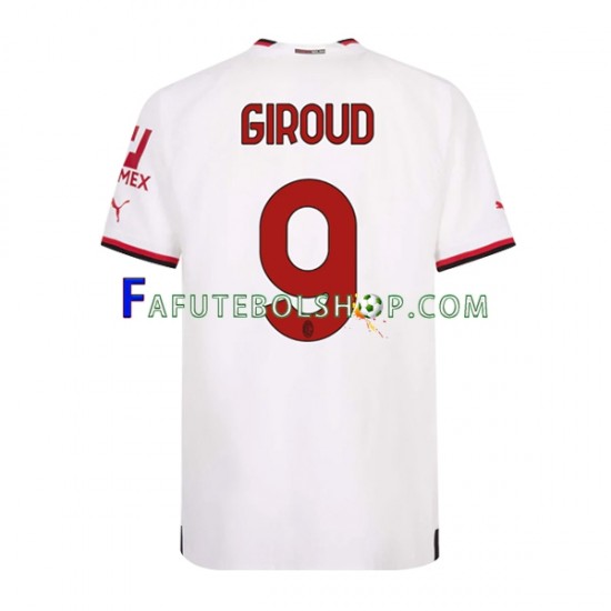 Camisa 2 AC Milan Olivier Giroud 9 2022-2023 manga curta ,Masculino