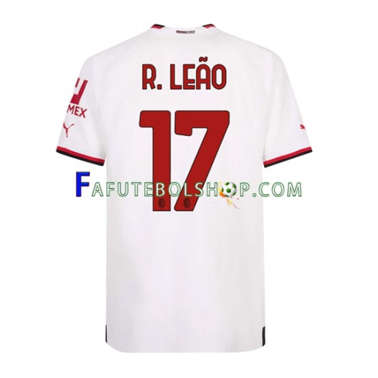 Camisa 2 AC Milan Rafael Leao 17 2022-2023 manga curta ,Masculino