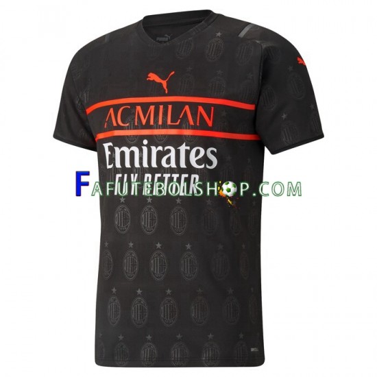 Camisa 3 AC Milan 2021-2022 manga curta ,Masculino