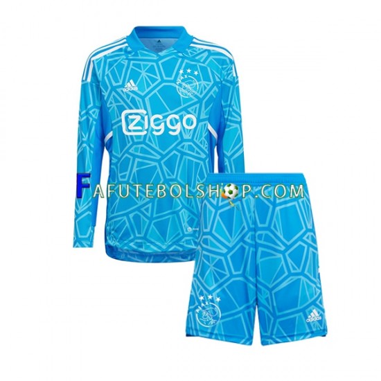 Camisa Goleiro 1 AFC Ajax 2022-2023 manga longa ,infantil