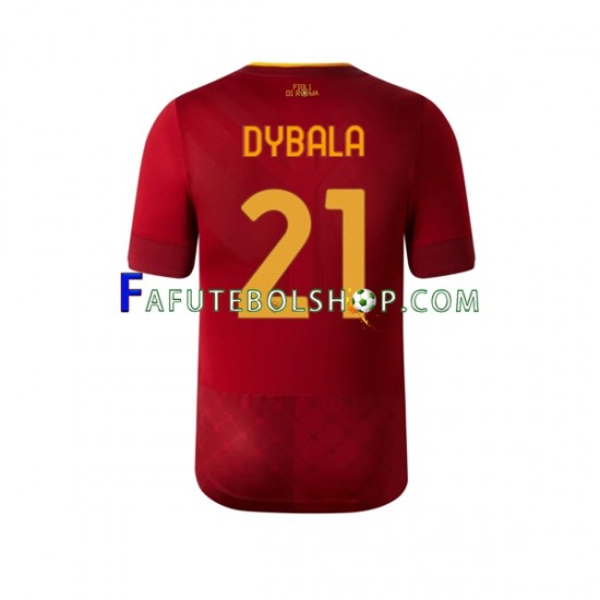 Camisa 1 AS Roma Dybala 21 2022-2023 manga curta ,Masculino