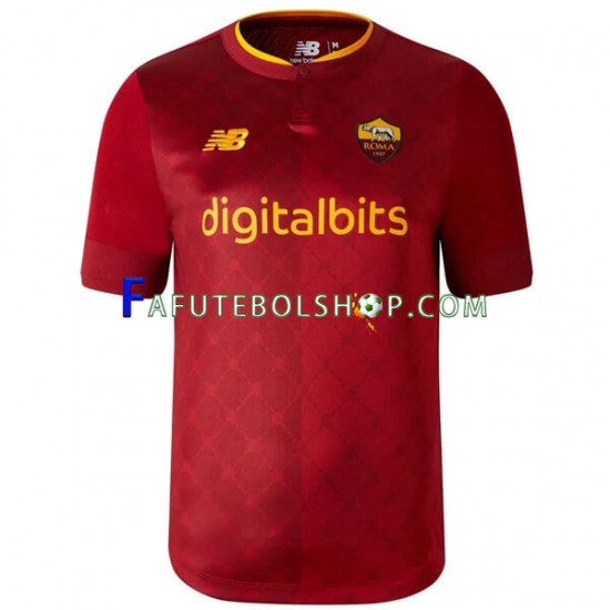 Camisa 1 AS Roma 2022-2023 manga curta ,Masculino