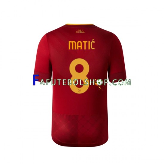 Camisa 1 AS Roma Matic 8 2022-2023 manga curta ,Masculino