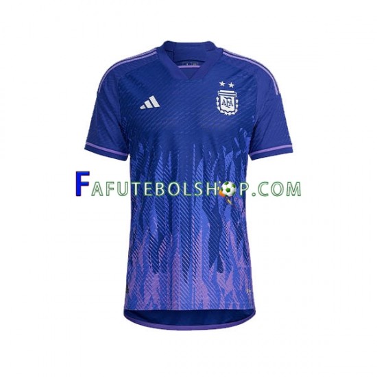 Camisa 2 Argentina Copa Do Mundo 2022 manga curta ,Masculino