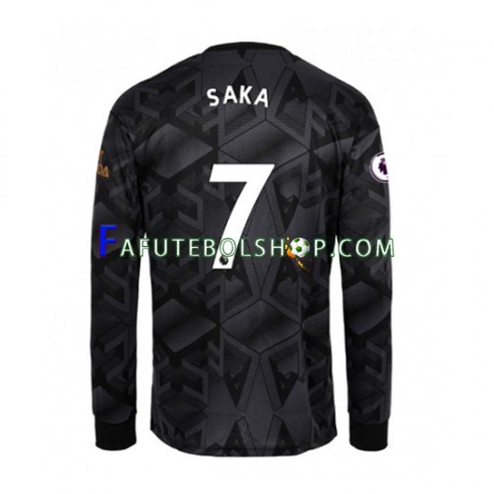 Camisa 2 Arsenal Bukayo Saka 7 2022-2023 manga longa ,Masculino