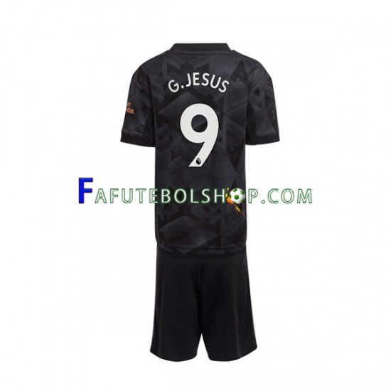 Camisa 2 Arsenal Gabriel Jesus 9 2022-2023 manga curta ,infantil