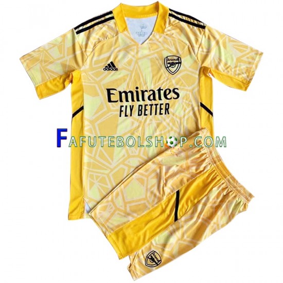 Camisa Goleiro 1 Arsenal 2022-2023 manga curta ,infantil