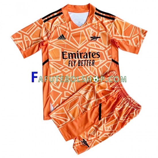 Camisa Goleiro 3 Arsenal 2022-2023 manga curta ,infantil