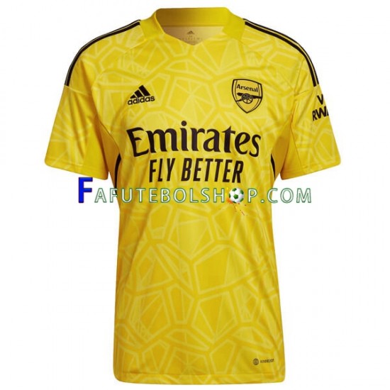 Camisa Goleiro 1 Arsenal 2022-2023 manga curta ,Masculino