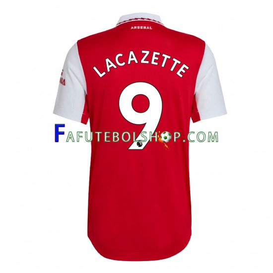 Camisa 1 Arsenal Lacazette 9 2022-2023 manga curta ,Masculino