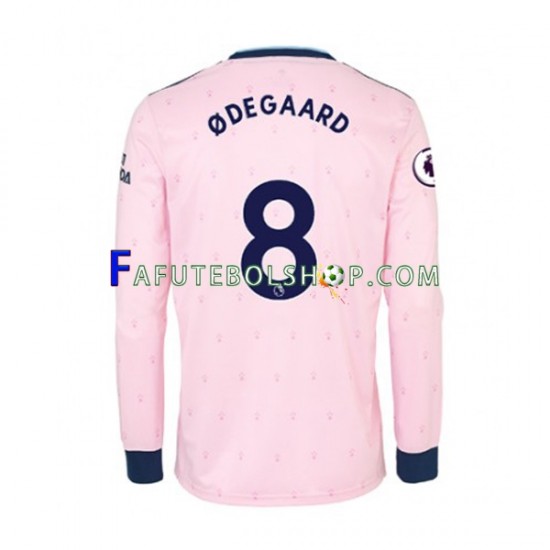 Camisa 3 Arsenal Martin Odegaard 8 2022-2023 manga longa ,Masculino