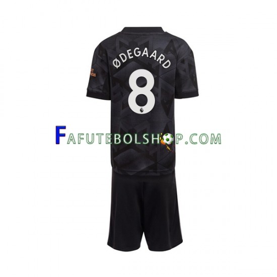 Camisa 2 Arsenal Odegaard 8 2022-2023 manga curta ,infantil