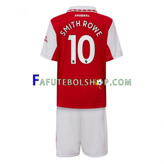 Camisa 1 Arsenal Smith Rowe 10 (2) 2022-2023 manga curta ,infantil