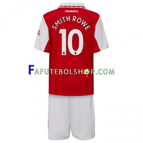 Camisa 1 Arsenal Smith Rowe 10 2022-2023 manga curta ,infantil