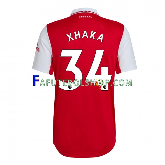 Camisa 1 Arsenal Xhaka 34 2022-2023 manga curta ,Masculino