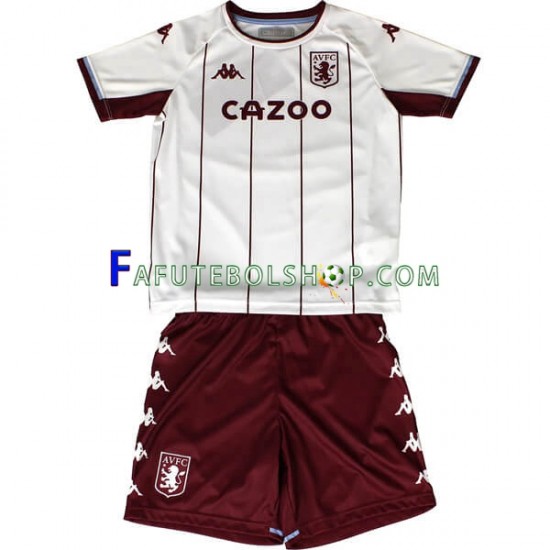 Camisa 2 Aston Villa 2021-2022 manga curta ,infantil