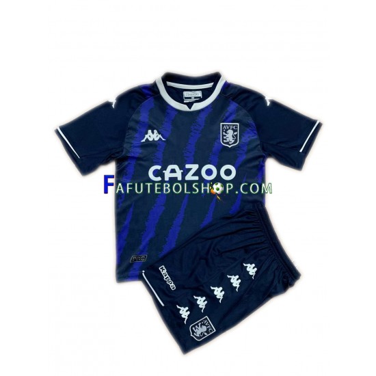 Camisa 3 Aston Villa 2021-2022 manga curta ,infantil