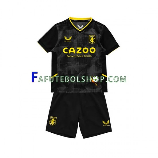 Camisa 3 Aston Villa 2022-2023 manga curta ,infantil