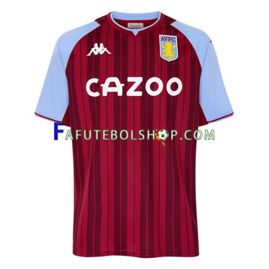 Camisa 1 Aston Villa 2021-2022 manga curta ,Masculino