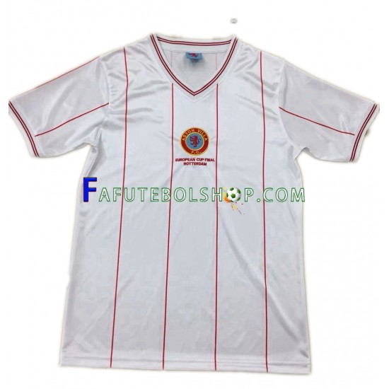 Camisa 2 Aston Villa 1982 Retrô manga curta ,Masculino